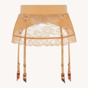 La Perla Shape Allure Lycra Control Fit Suspender Belt in Nude U.S. Size S NWT